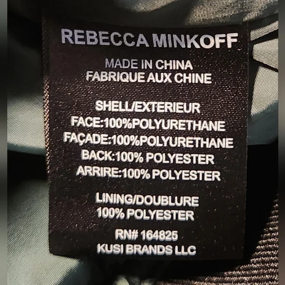 Rebecca Minkoff Black Diamond Quilted Bomber Jacket Size XL Oversized - Picture 6 of 11